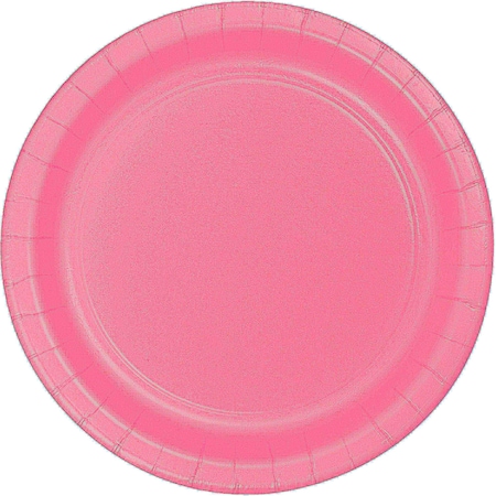 Touch Of Color 9" Candy Pink Paper Plates 240 PK 473042B